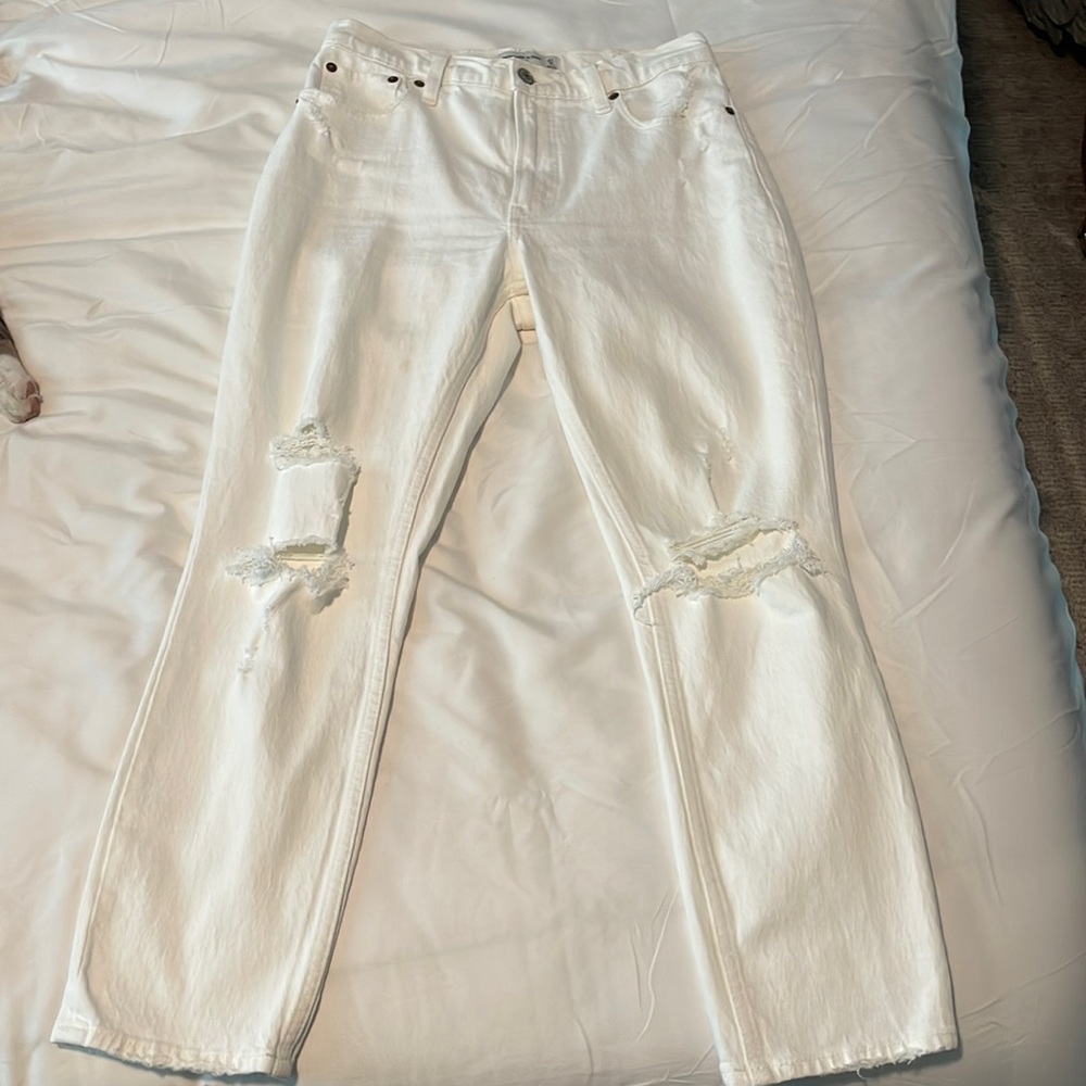 abercrombie white jeans size 27